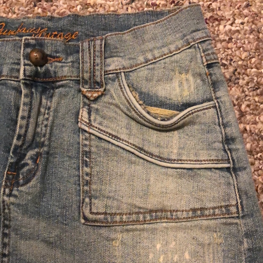 Y2K 2000s Denim Jean Mini Skirt Sexy Baddie - Picture 5 of 5